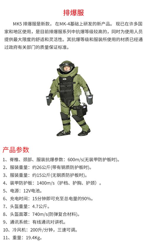 女子拆弹部队专用排爆服,保护生命安全的必备装备