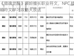 《猎魂觉醒》娜妲擅长职业符文，NPC 技能符文学习攻略大放送