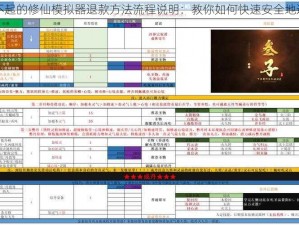 了不起的修仙模拟器退款方法流程说明：教你如何快速安全地退款