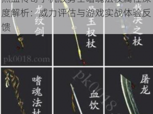 热血传奇手机版勇士嗜魂法杖属性深度解析：威力评估与游戏实战体验反馈