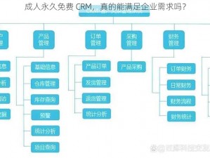 成人永久免费 CRM，真的能满足企业需求吗？