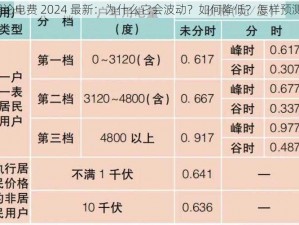 理论电费 2024 最新：为什么它会波动？如何降低？怎样预测？