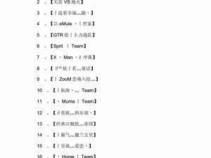 《cf 战队名字集锦：风骚个性战队名大赏》