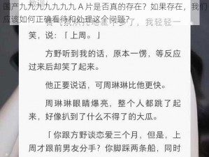 国产九九九九九九九 A 片是否真的存在？如果存在，我们应该如何正确看待和处理这个问题？