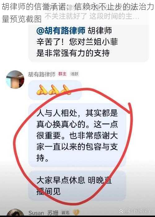 胡律师的信誉承诺：信赖永不止步的法治力量预览截图