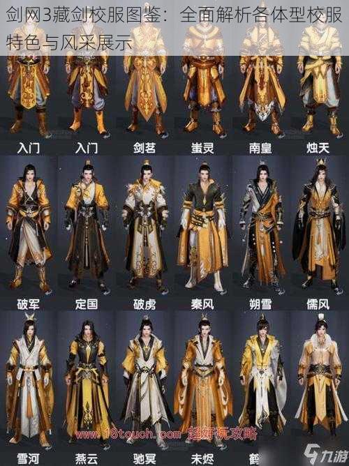 剑网3藏剑校服图鉴：全面解析各体型校服特色与风采展示