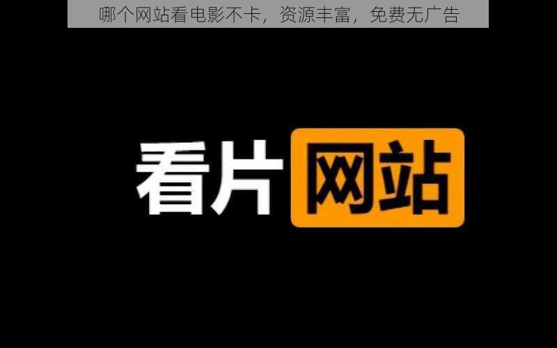 哪个网站看电影不卡，资源丰富，免费无广告