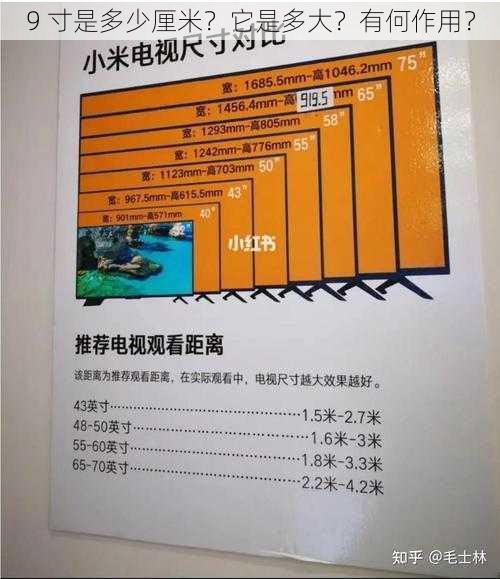 9 寸是多少厘米？它是多大？有何作用？