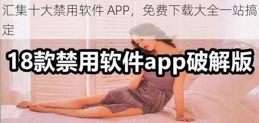 汇集十大禁用软件 APP，免费下载大全一站搞定