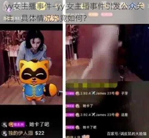 yy女主播事件—yy 女主播事件引发公众关注，具体情况究竟如何？