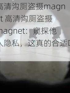 高清沟厕盗摄magnet 高清沟厕盗摄 magnet：窥探他人隐私，这真的合适吗？