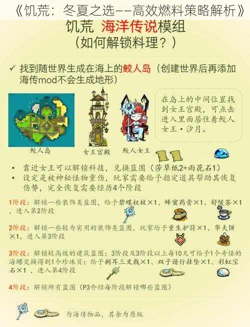 《饥荒：冬夏之选——高效燃料策略解析》