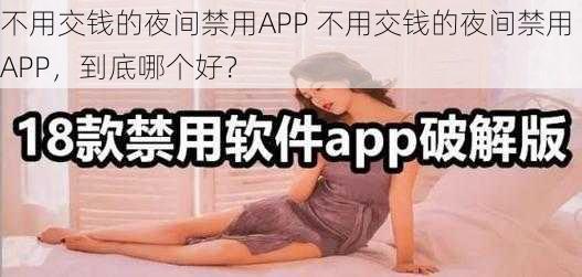 不用交钱的夜间禁用APP 不用交钱的夜间禁用 APP，到底哪个好？