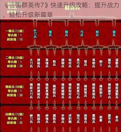 《三国群英传7》快速升级攻略：提升战力，轻松升级新篇章