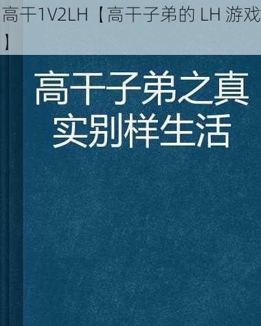 高干1V2LH【高干子弟的 LH 游戏】