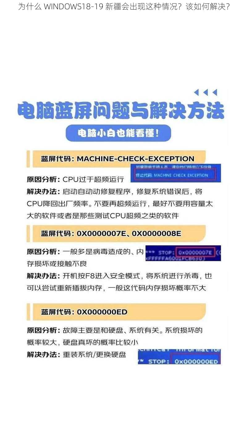 为什么 WINDOWS18-19 新疆会出现这种情况？该如何解决？