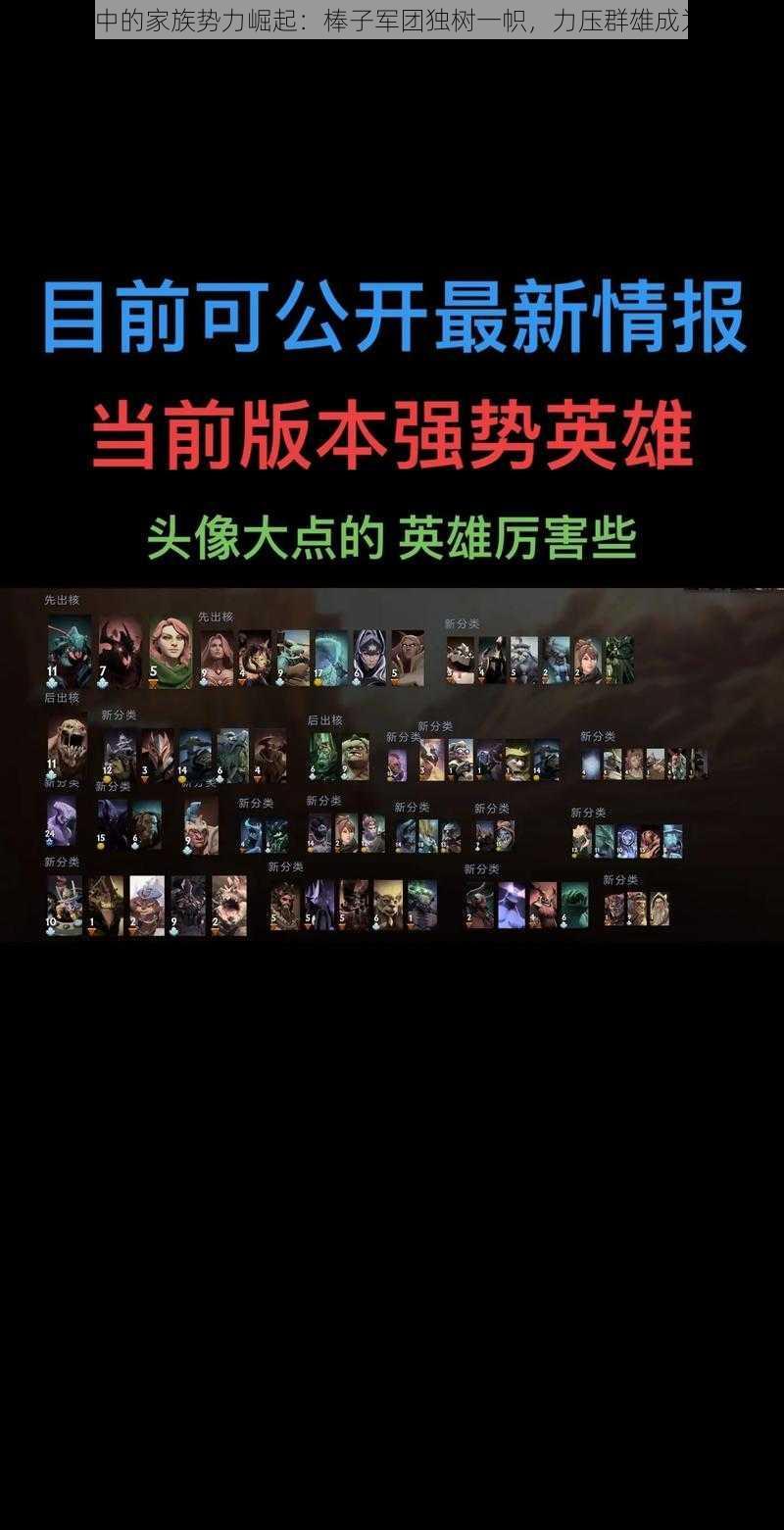 DOTA中的家族势力崛起：棒子军团独树一帜，力压群雄成为霸主