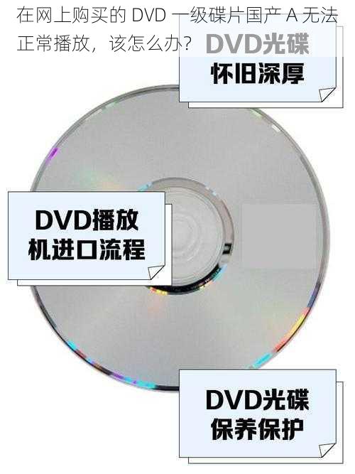 在网上购买的 DVD 一级碟片国产 A 无法正常播放，该怎么办？