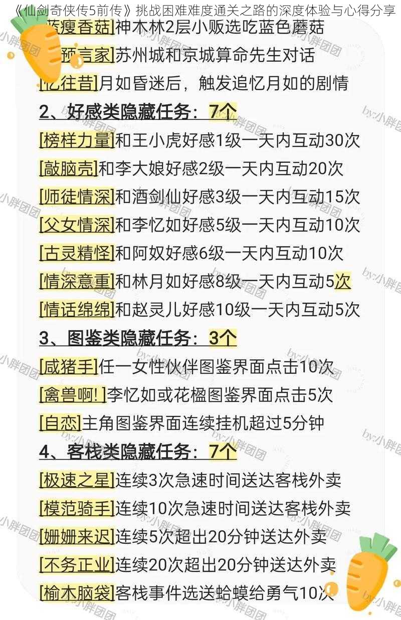 《仙剑奇侠传5前传》挑战困难难度通关之路的深度体验与心得分享