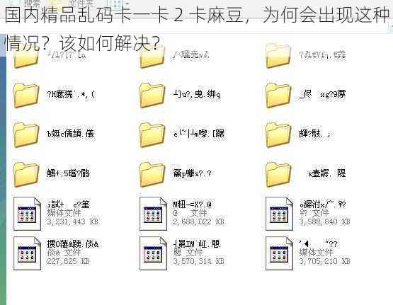 国内精品乱码卡一卡 2 卡麻豆，为何会出现这种情况？该如何解决？