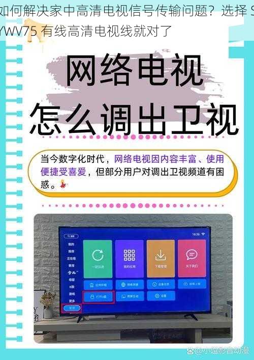 如何解决家中高清电视信号传输问题？选择 SYWV75 有线高清电视线就对了