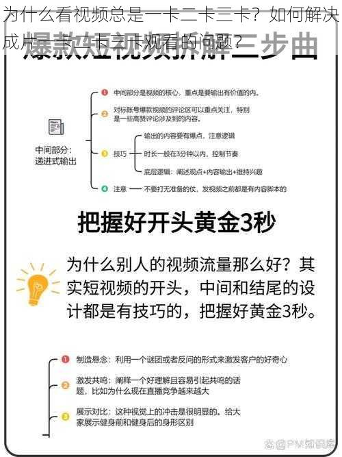 为什么看视频总是一卡二卡三卡？如何解决成片一卡二卡三卡观看的问题？