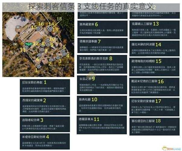探索刺客信条 3 支线任务的真实意义