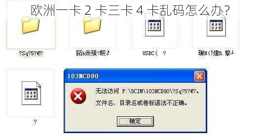 欧洲一卡 2 卡三卡 4 卡乱码怎么办？