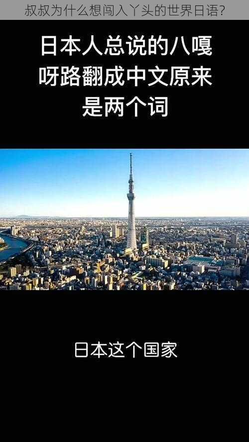 叔叔为什么想闯入丫头的世界日语？