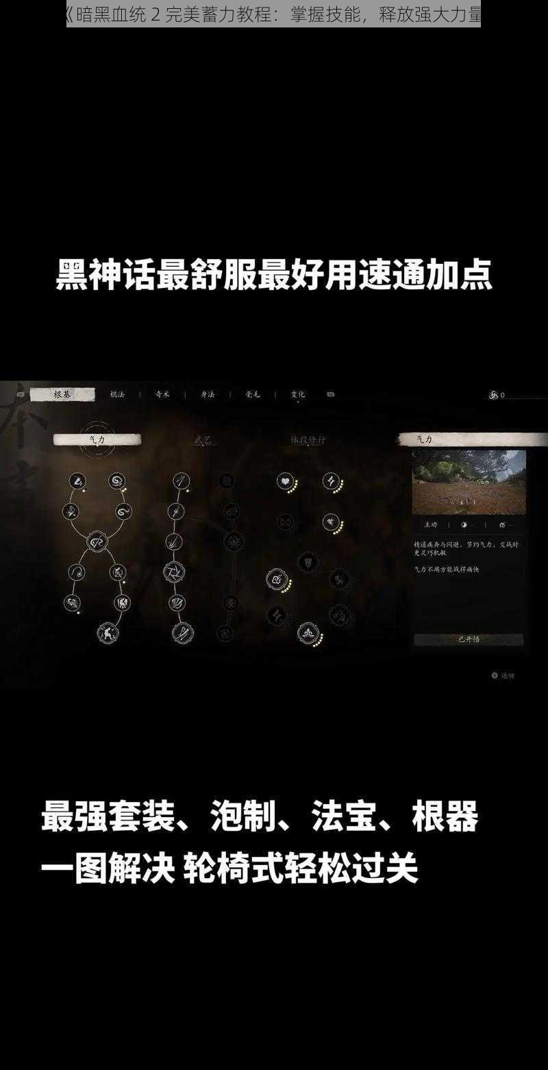 《暗黑血统 2 完美蓄力教程：掌握技能，释放强大力量》