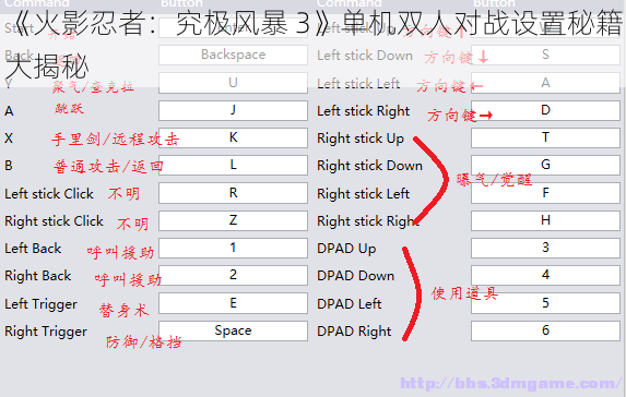 《火影忍者：究极风暴 3》单机双人对战设置秘籍大揭秘