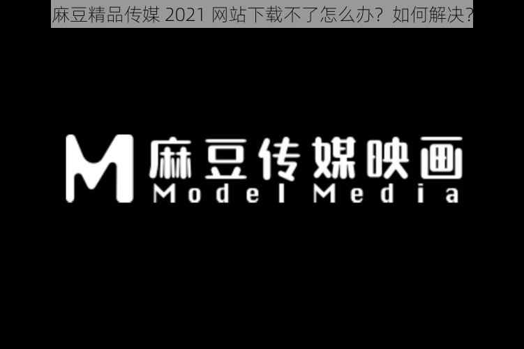 麻豆精品传媒 2021 网站下载不了怎么办？如何解决？