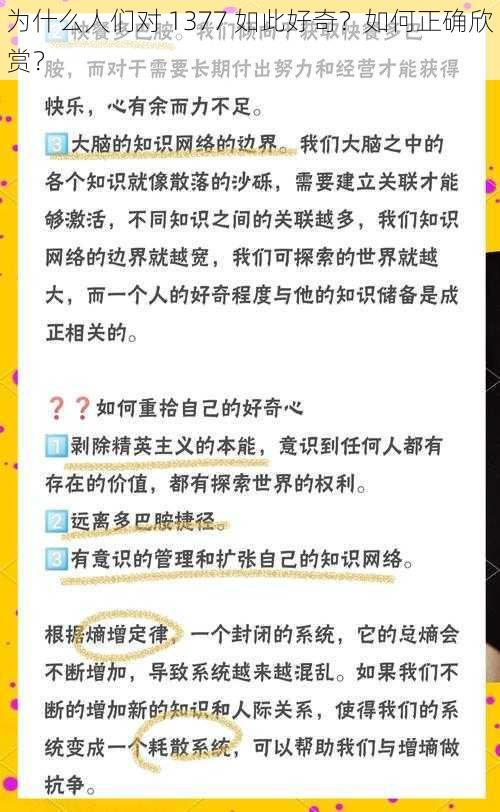 为什么人们对 1377 如此好奇？如何正确欣赏？