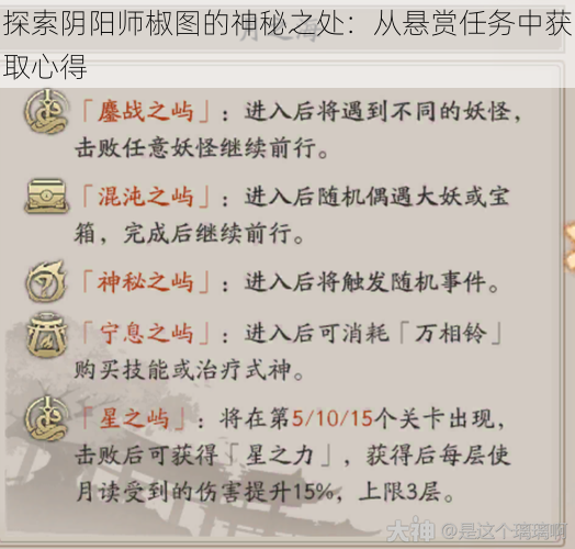 探索阴阳师椒图的神秘之处：从悬赏任务中获取心得