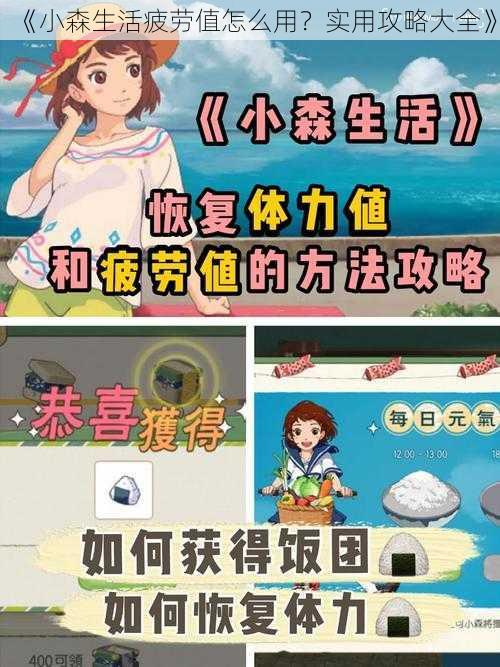 《小森生活疲劳值怎么用？实用攻略大全》