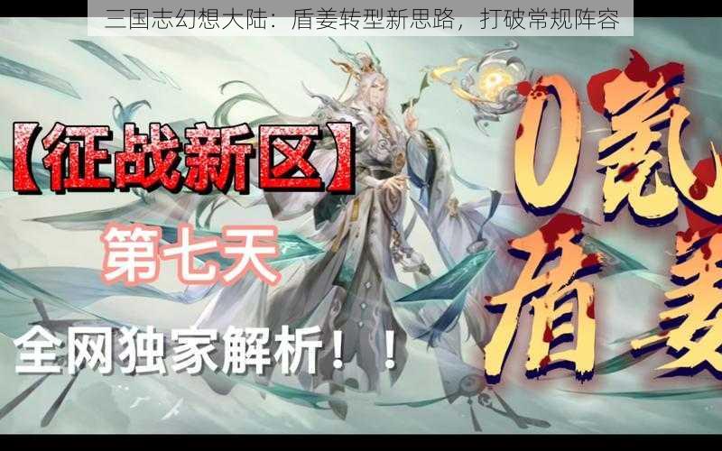 三国志幻想大陆：盾姜转型新思路，打破常规阵容