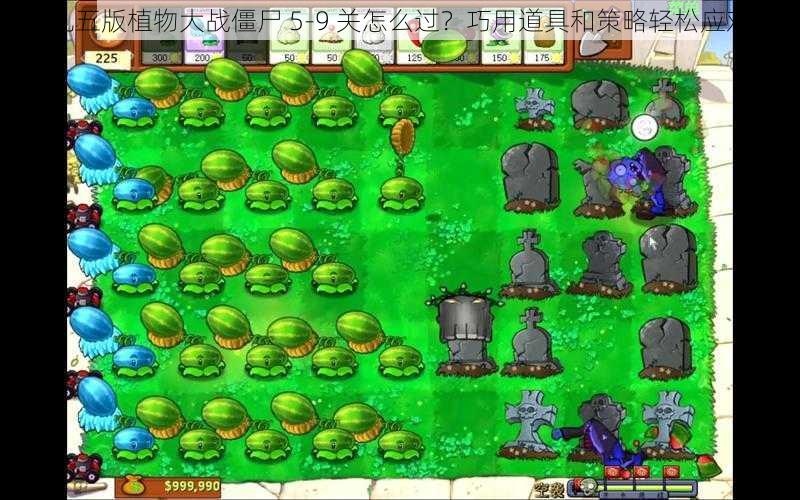 九五版植物大战僵尸 5-9 关怎么过？巧用道具和策略轻松应对